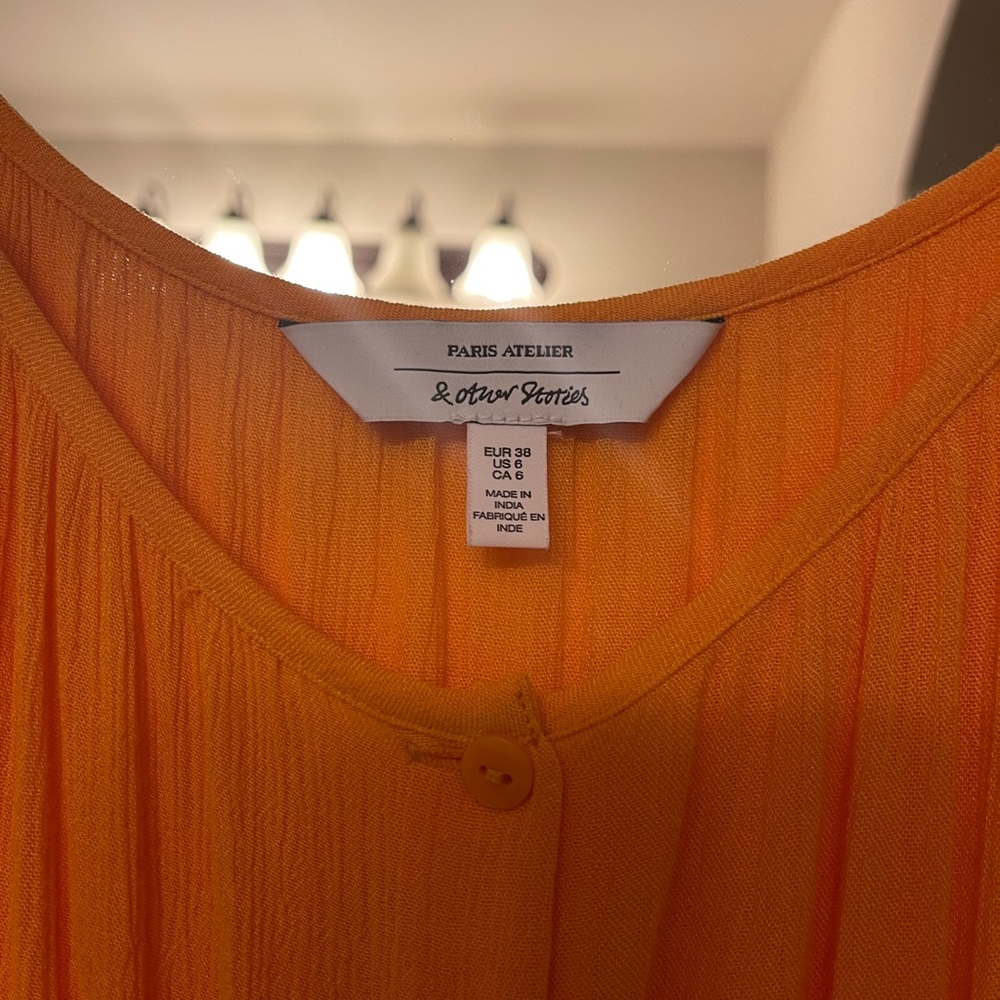 & other stories orange maxi dress - Picture 2 of 3